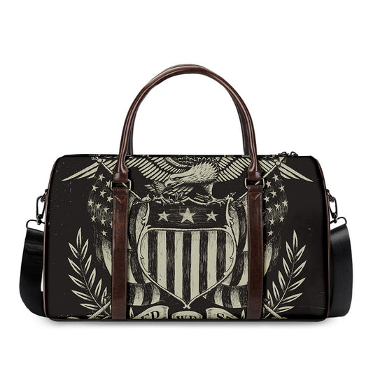 United We Stand American Flag Print Duffle Bag