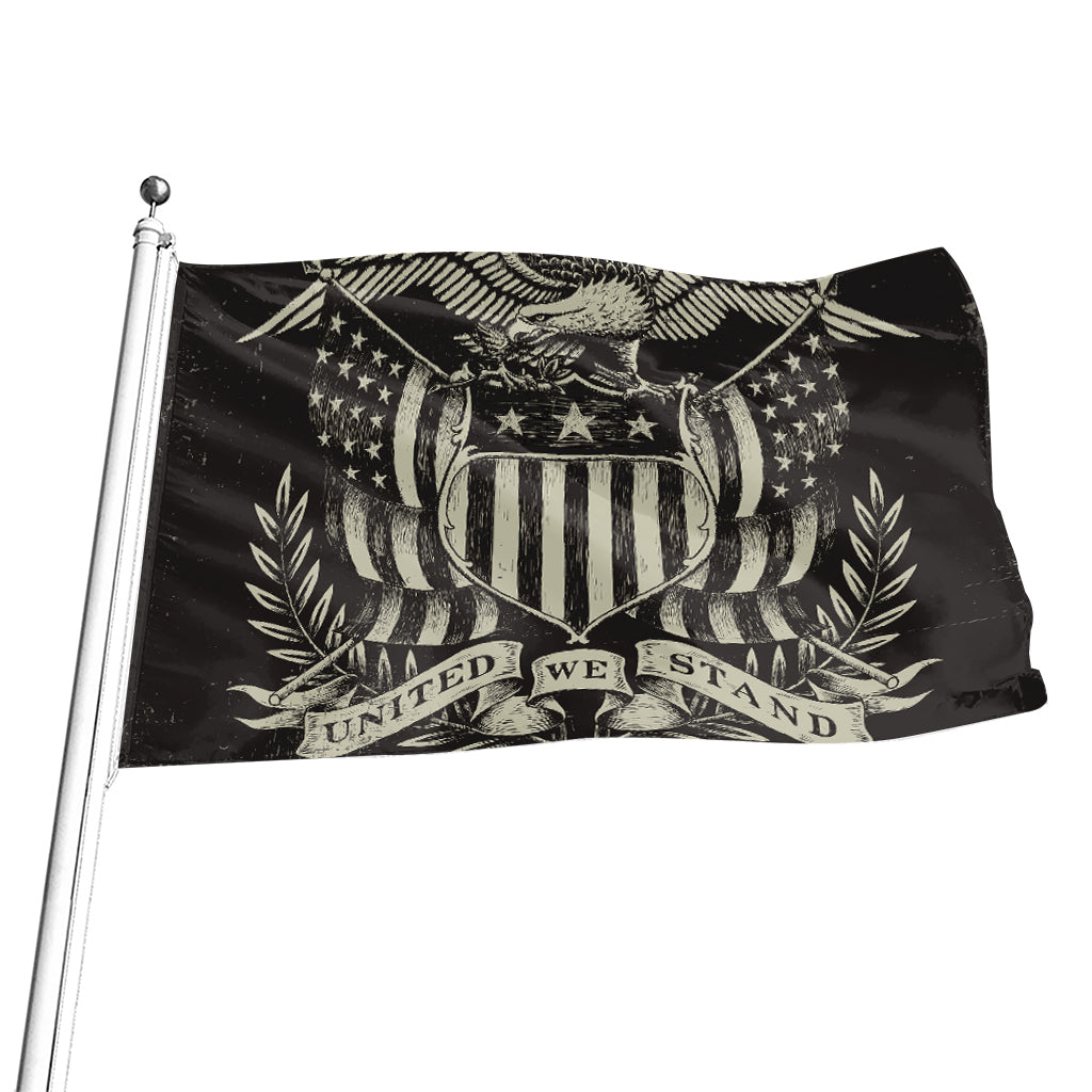 United We Stand American Flag Print Flag
