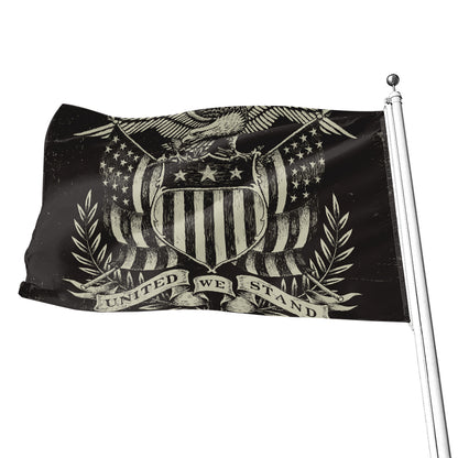 United We Stand American Flag Print Flag