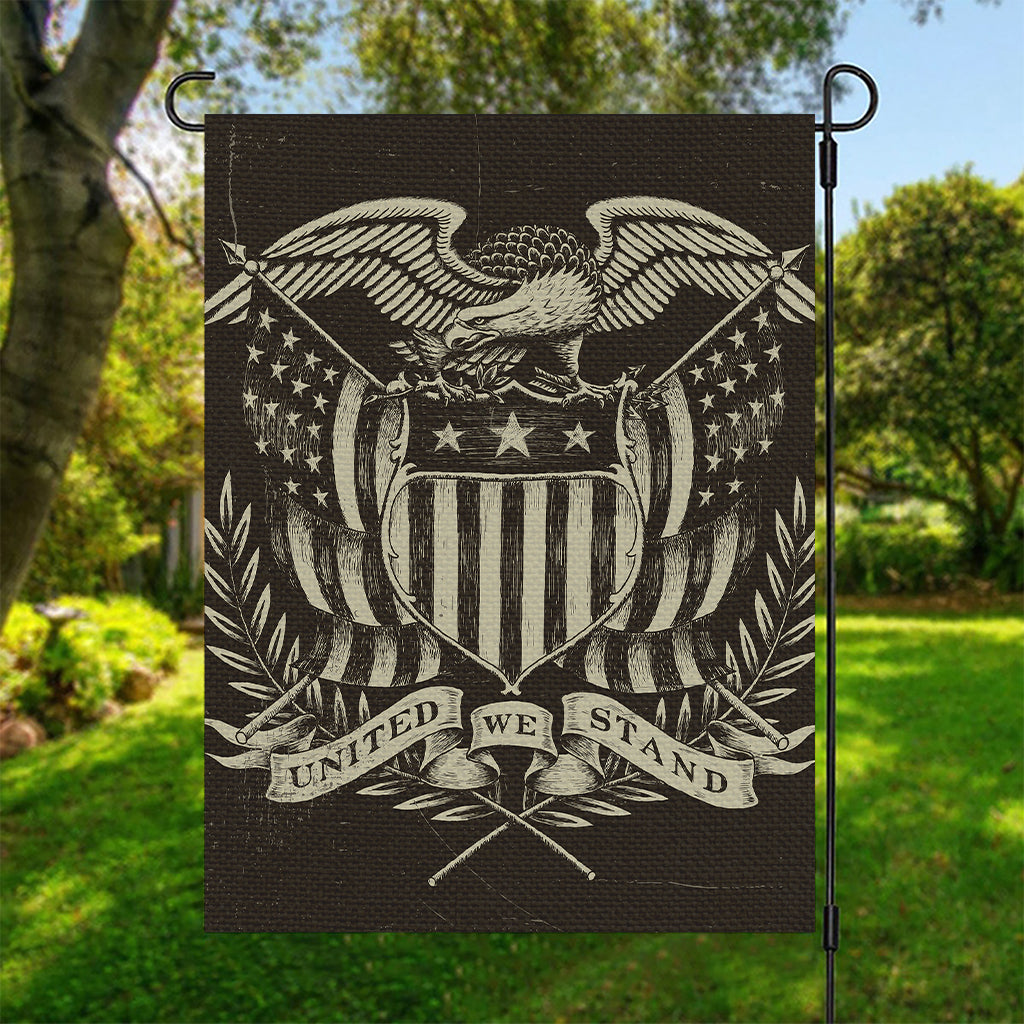 United We Stand American Flag Print Garden Flag