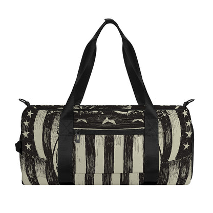 United We Stand American Flag Print Gym Bag