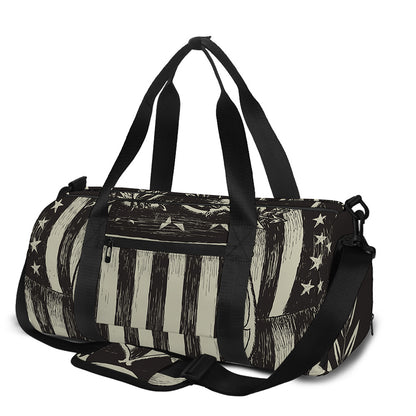 United We Stand American Flag Print Gym Bag