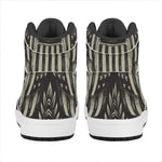 United We Stand American Flag Print High Top Leather Sneakers