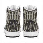 United We Stand American Flag Print High Top Leather Sneakers