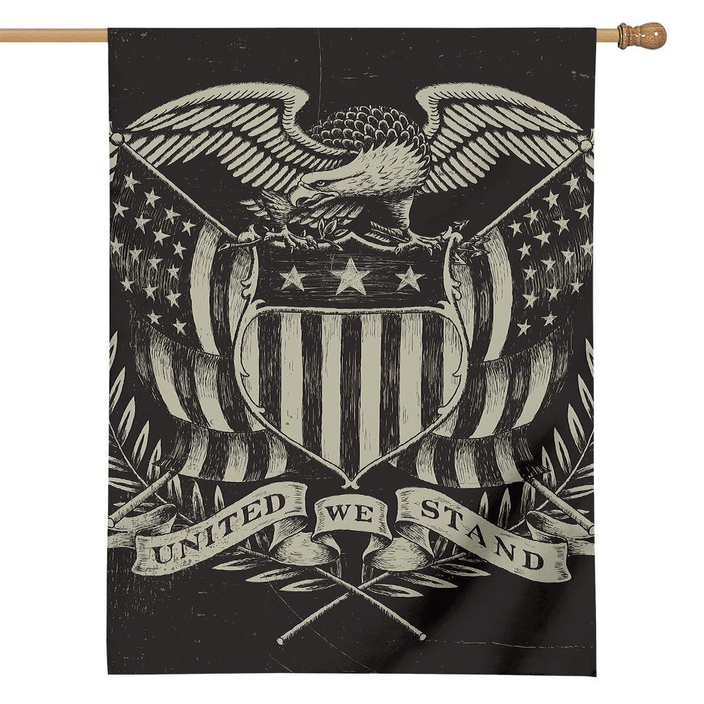 United We Stand American Flag Print House Flag