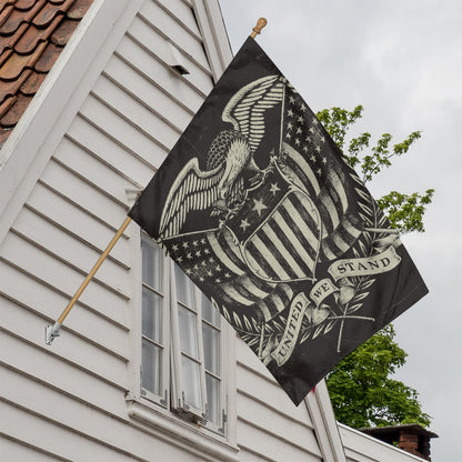 United We Stand American Flag Print House Flag