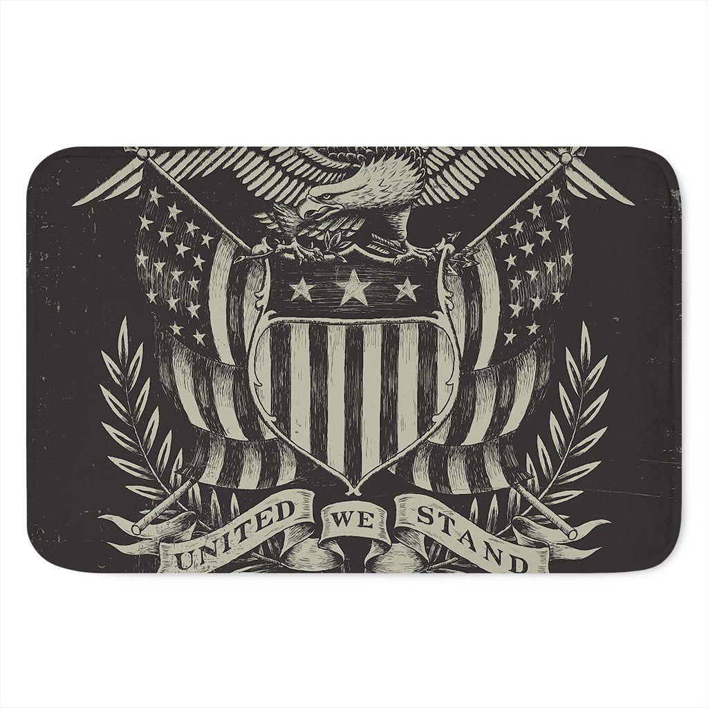 United We Stand American Flag Print Indoor Door Mat