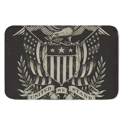 United We Stand American Flag Print Indoor Door Mat