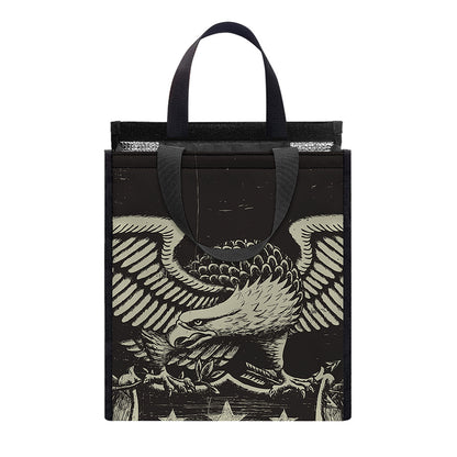 United We Stand American Flag Print Insulated Lunch Tote