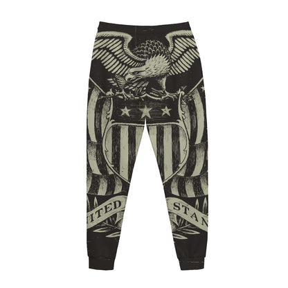 United We Stand American Flag Print Jogger Pants