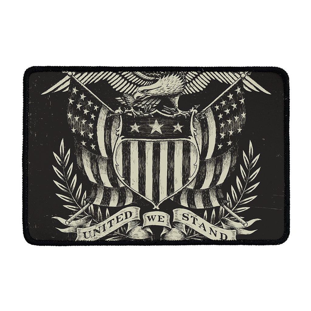 United We Stand American Flag Print Kitchen Mat