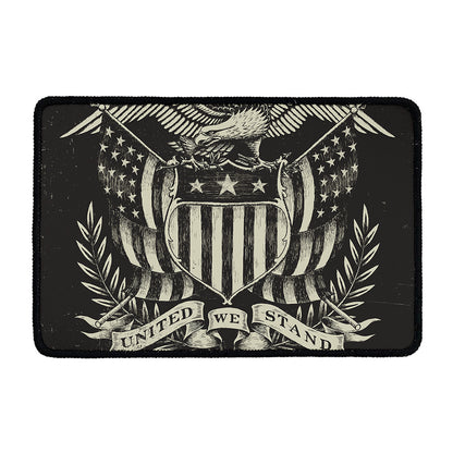 United We Stand American Flag Print Kitchen Mat
