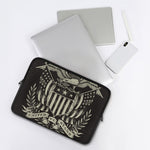 United We Stand American Flag Print Laptop Sleeve
