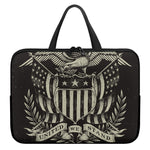 United We Stand American Flag Print Laptop Sleeve With Handle