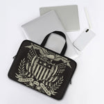 United We Stand American Flag Print Laptop Sleeve With Handle