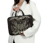 United We Stand American Flag Print Laptop Sleeve With Handle