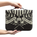 United We Stand American Flag Print Leather Bible Cover