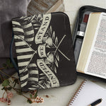 United We Stand American Flag Print Leather Bible Cover