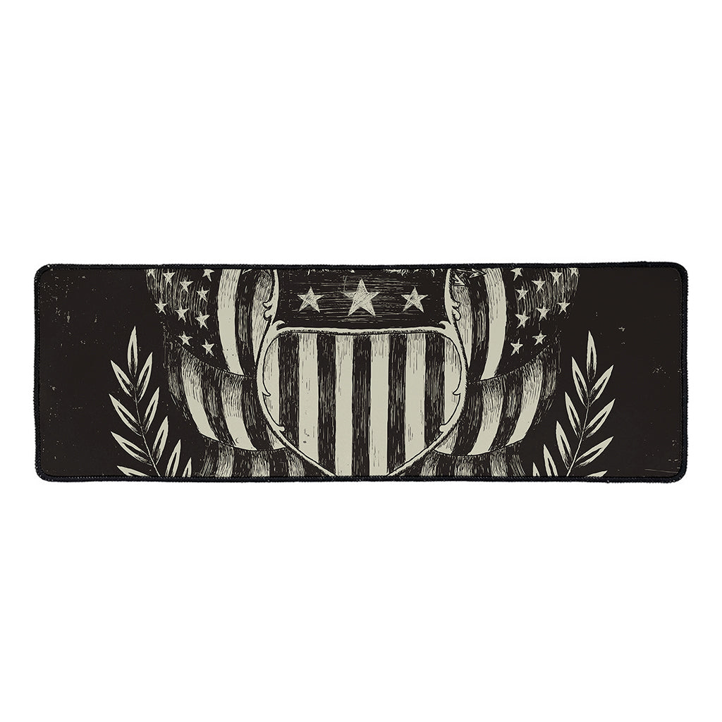 United We Stand American Flag Print Long Kitchen Mat