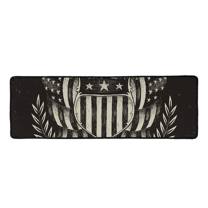United We Stand American Flag Print Long Kitchen Mat
