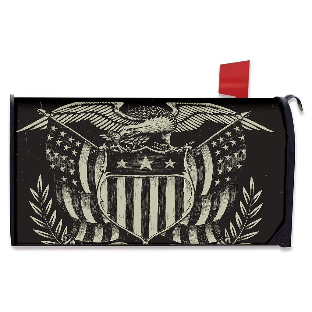 United We Stand American Flag Print Mailbox Cover