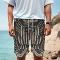 United We Stand American Flag Print Men's Cargo Shorts