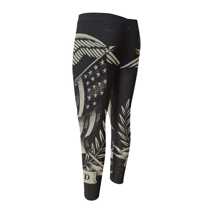 United We Stand American Flag Print Men's Compression Pants