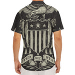 United We Stand American Flag Print Men's Deep V-Neck Shirt
