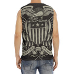 United We Stand American Flag Print Men's Fitness Tank Top