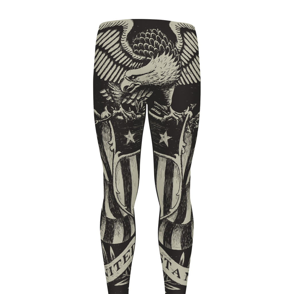United We Stand American Flag Print Men's leggings