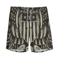 United We Stand American Flag Print Men's Athletic Shorts