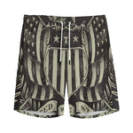 United We Stand American Flag Print Men's Sports Shorts