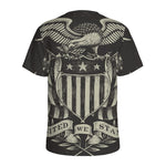 United We Stand American Flag Print Men's Sports T-Shirt