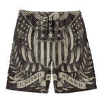 United We Stand American Flag Print Men's Swim Trunks