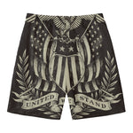United We Stand American Flag Print Men's Swim Trunks