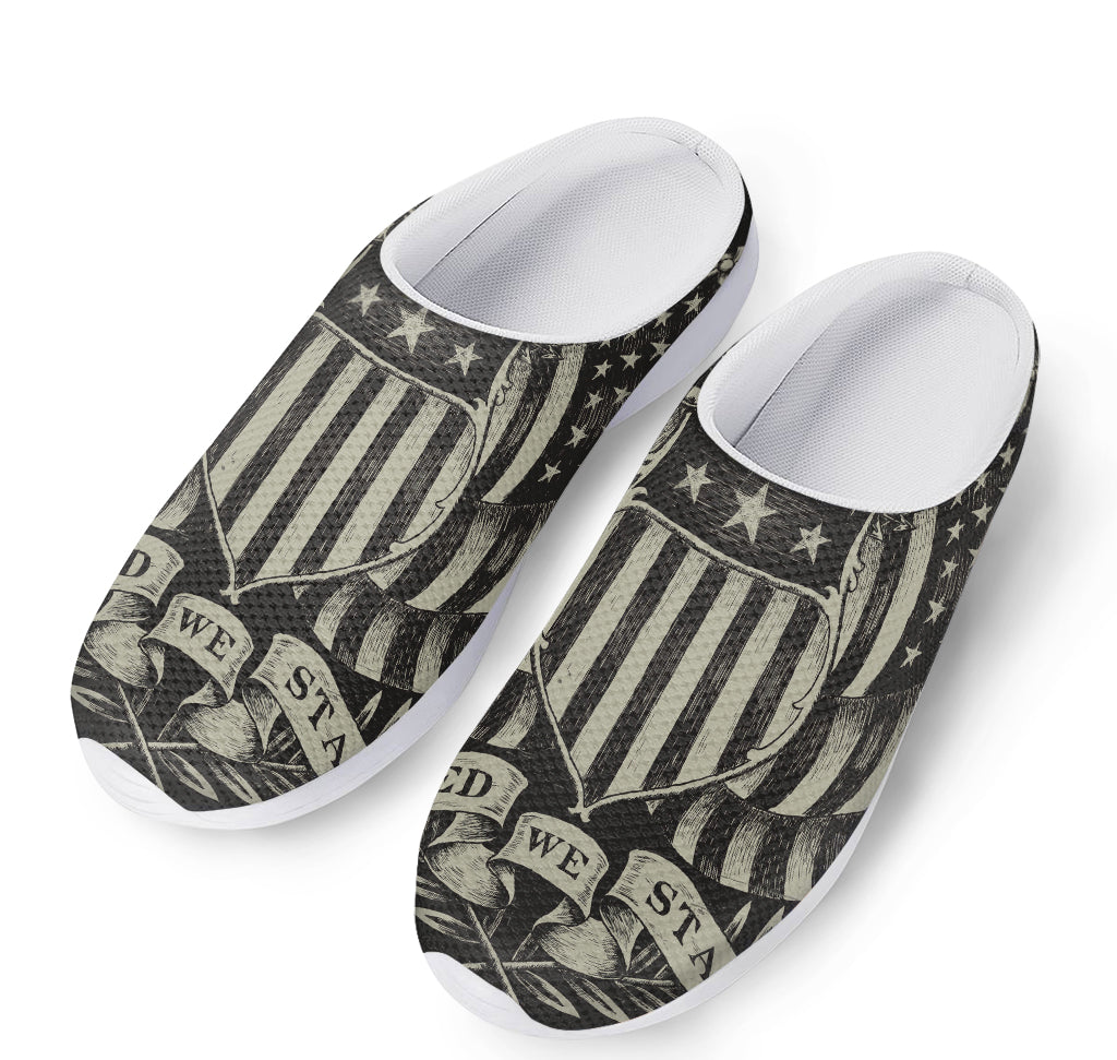 United We Stand American Flag Print Mesh Casual Shoes