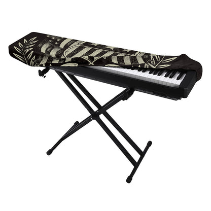 United We Stand American Flag Print Piano Keyboard Cover