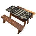 United We Stand American Flag Print Picnic Table Cover