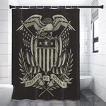 United We Stand American Flag Print Premium Shower Curtain