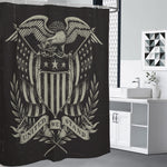 United We Stand American Flag Print Premium Shower Curtain