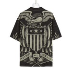 United We Stand American Flag Print Rayon Hawaiian Shirt