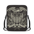 United We Stand American Flag Print Rectangular Crossbody Bag