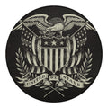 United We Stand American Flag Print Round Blanket