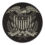 United We Stand American Flag Print Round Floor Mat