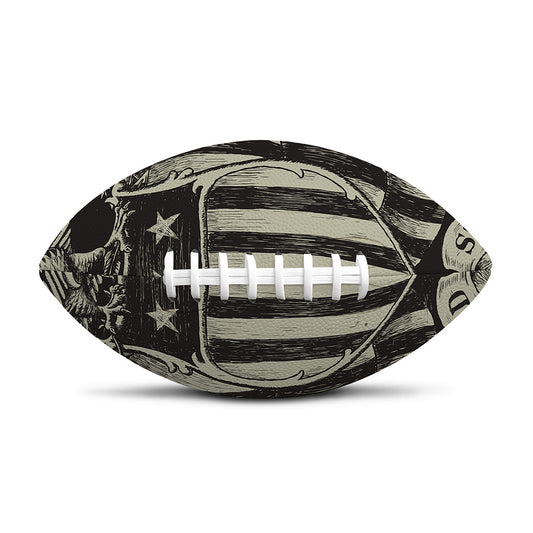 United We Stand American Flag Print Rugby Ball