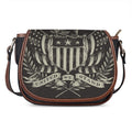 United We Stand American Flag Print Saddle Bag