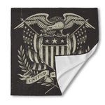 United We Stand American Flag Print Silk Bandana