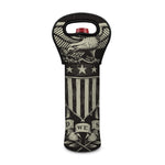United We Stand American Flag Print Single Neoprene Wine Tote