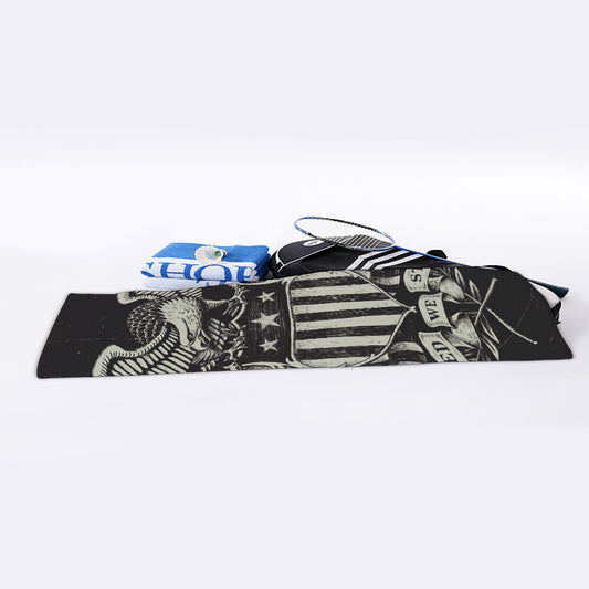 United We Stand American Flag Print Sports Towel