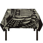 United We Stand American Flag Print Tablecloth